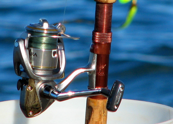 Right line, line test for a spinning reel