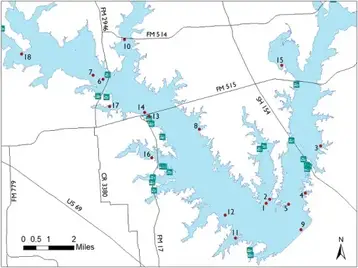 Toledo Bend Map With Cove Names Crappie On The Move